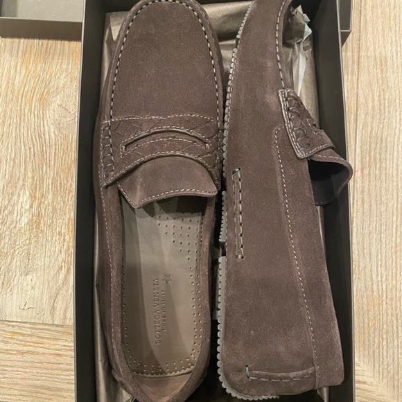 Bottega Veneta men calf suede mocassini